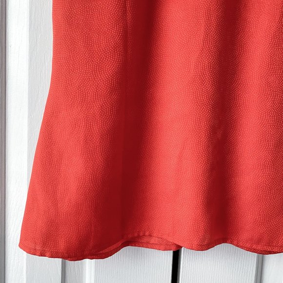 ❤Last Chance❤ Elegant LOFT Orange Ruffle Blouse - Picture 9 of 12